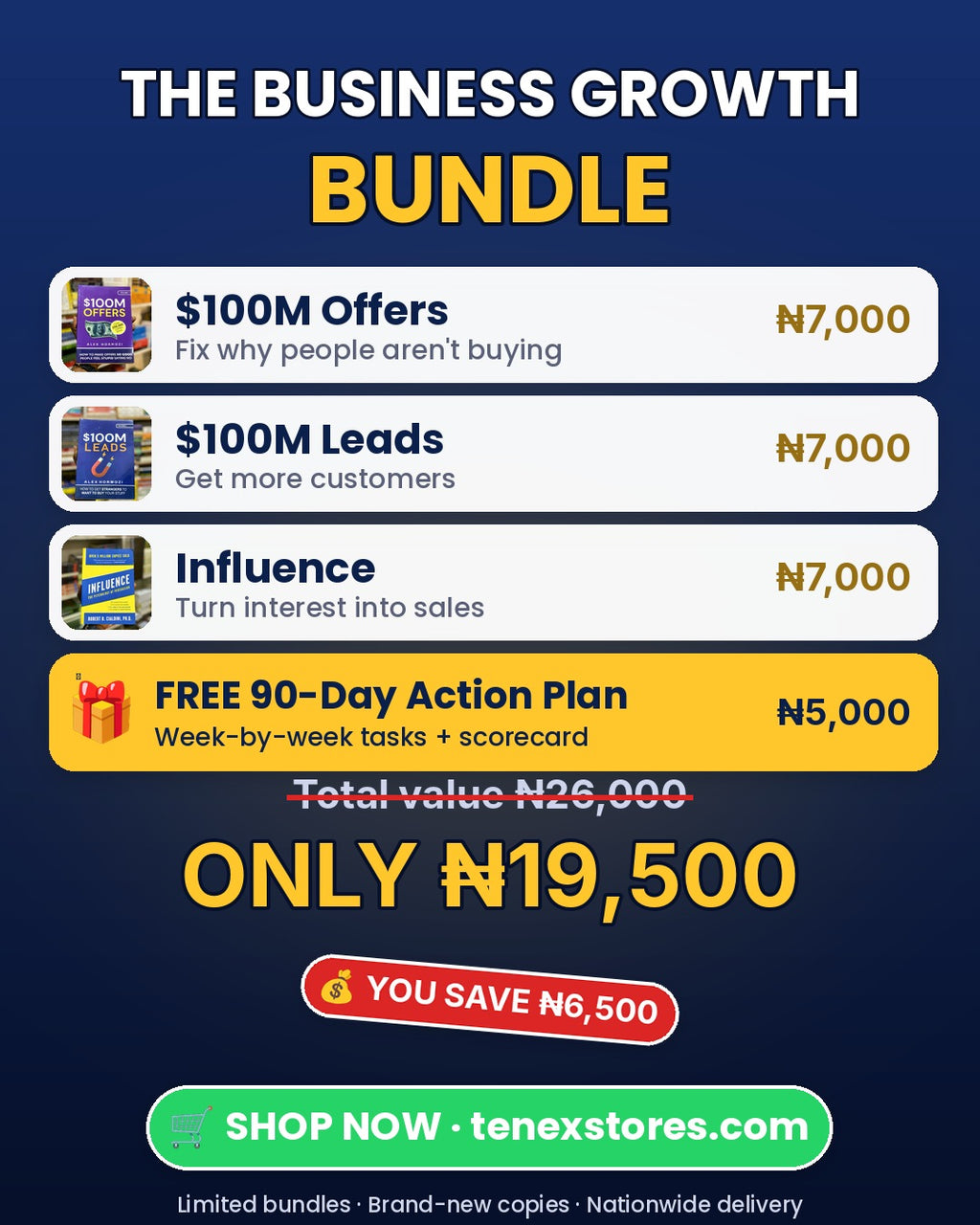 Business Growth Bundle: $100M Offers + $100M Leads + Influence